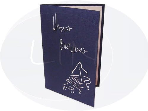 Miniatura 2 de LIN17029 -LIN - Tarjeta de felicitación emergente 3D para cumpleaños, regalo de dinero, vale de regalo, piano, N5