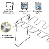 Edelstahl Hähnchenschenkel Rack 14 Slots Hähnchenbein Und Flügel Rack Halter Chicken Wing Rack Chicken Drumstick Halter Für Ofen & Grill Smoker