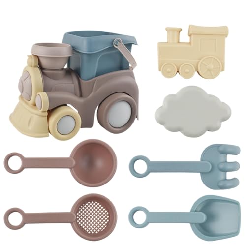 Generisch Sandspielzeug Strandspielzeug Für Kinder, 2-in-1 Sandbahn Baufahrzeug Spielset, Sandkasten Spielzeug Für Junge Und Mädchen,Garten, Park Und Pool