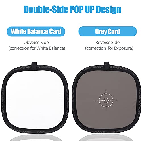Grey Card 24X24 Inch/60X60Cm White Balance 18% Foldable Grey Reference Reflector With Carrying Bag #TOP1