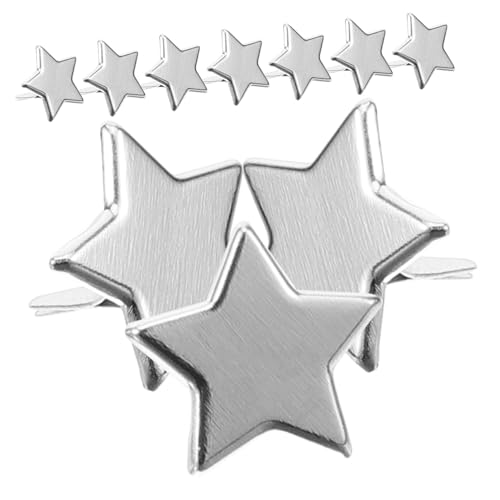 ARTIBETTER 100pcs Large Metal Craft Brads Paper Fasteners for Scrapbooking DIY Brads in Silver