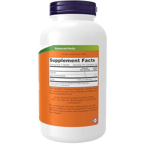 Now Foods 0733739026224 Supplements, Alfalfa 650 Mg Source Of Vitamin K thumb #1