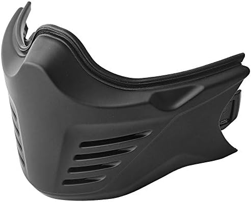 ILM Open Face Motorcycle 3/4 Half Helmet for Moped ATV Cruiser Scooter DOT (Black Chin Guard, Chin Guard)