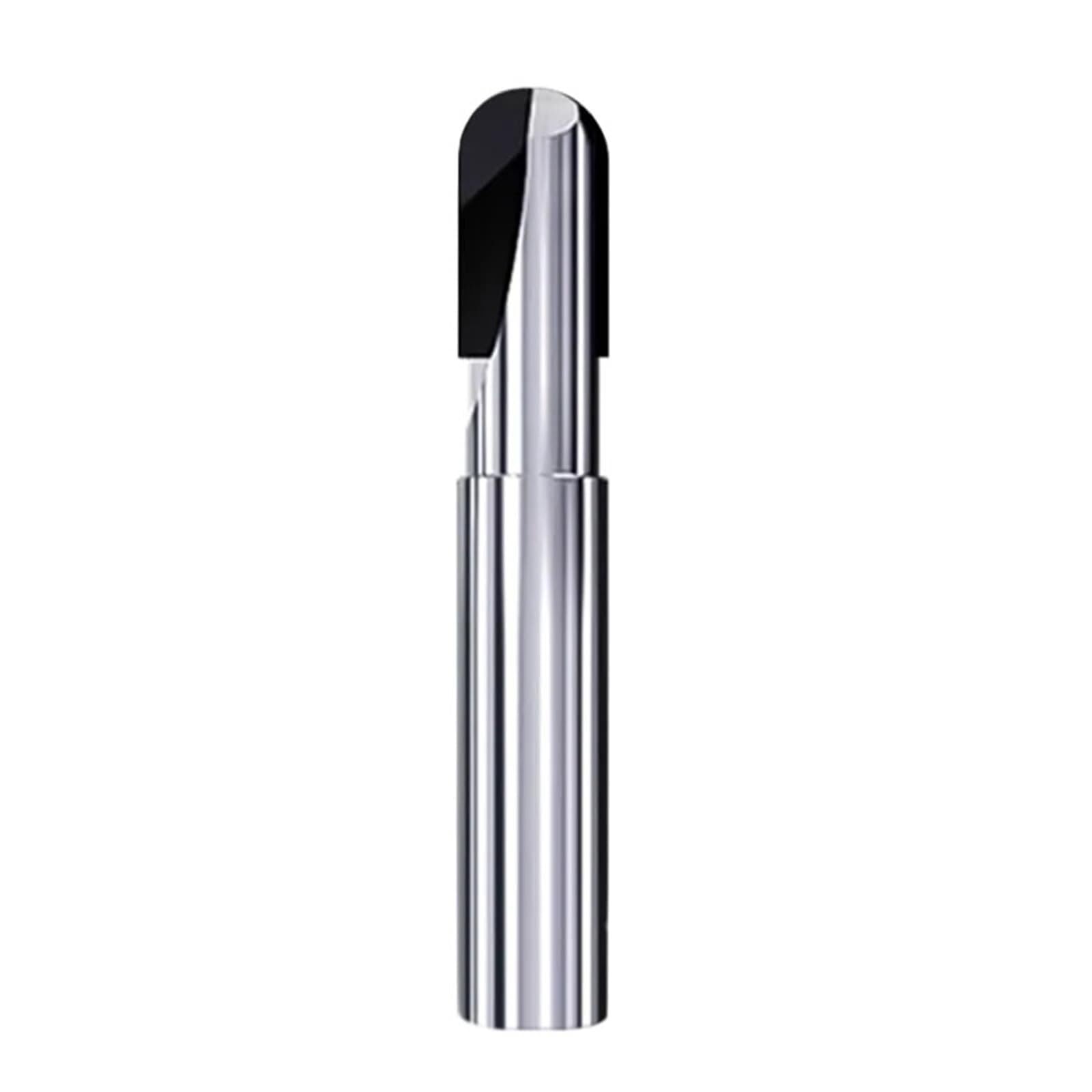 Torno, Máquina De Torno, Fresa Punta Bola Diamante Para Cortar Aluminio, Fibra Carbono, Cobre, Vidrio, Baquelita, para bricolaje CNC mecanizado madera piedra(R2*4D*1F*50L)