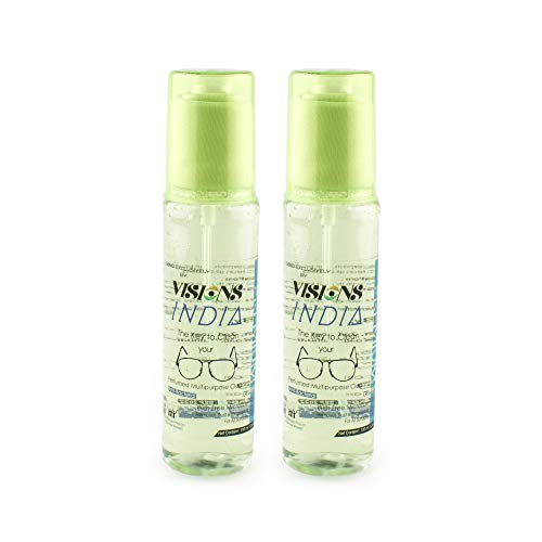 Image of AUGEN by VisionsIndia Multipurpose Cleaning Gel Premium Spectacles, Sunglasses, Laptop, PC, Camera Lens Cleaning Solution Spray Kit with Premium Microfiber Cloth (Green Apple, 120ml)