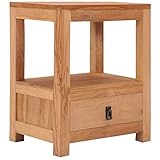 Dieser Nachtschrank im Kolonialstil ist aus massivem Teakholz gefertigt und strahlt einen rustikalen Charme aus. Er stellt eine großartige Bereicherung zu Ihrem Interieur dar!