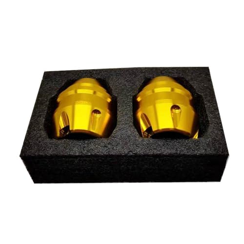 Image of Vagary Golden Anti Drop Fork Frame Slider Motorcycle Wheel Front Fork Frame Sliders for BMW, Kawasaki, R15 V3, V4, R15M, MT15, Universal for Bike