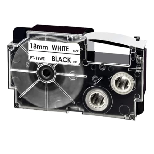 1PK �����F XR-18WE XR-18RD XR-18X XR-18YW XR-18GN 3/4 �C���` 18 �~�����[�g�����x���e�[�v KL-120 KL-HD1-IH KL-750 KL-780 �ƌ݊�������(Black on White)