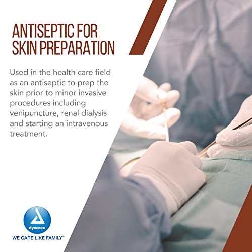 Image of Dynarex Povidone Iodine Prep Solution USP, Effective Topical Antiseptic for Skin Cleansing and Preparation Prior to Medical Procedures, Brown, 1 Case, 24-16 Fluid Ounce Bottle