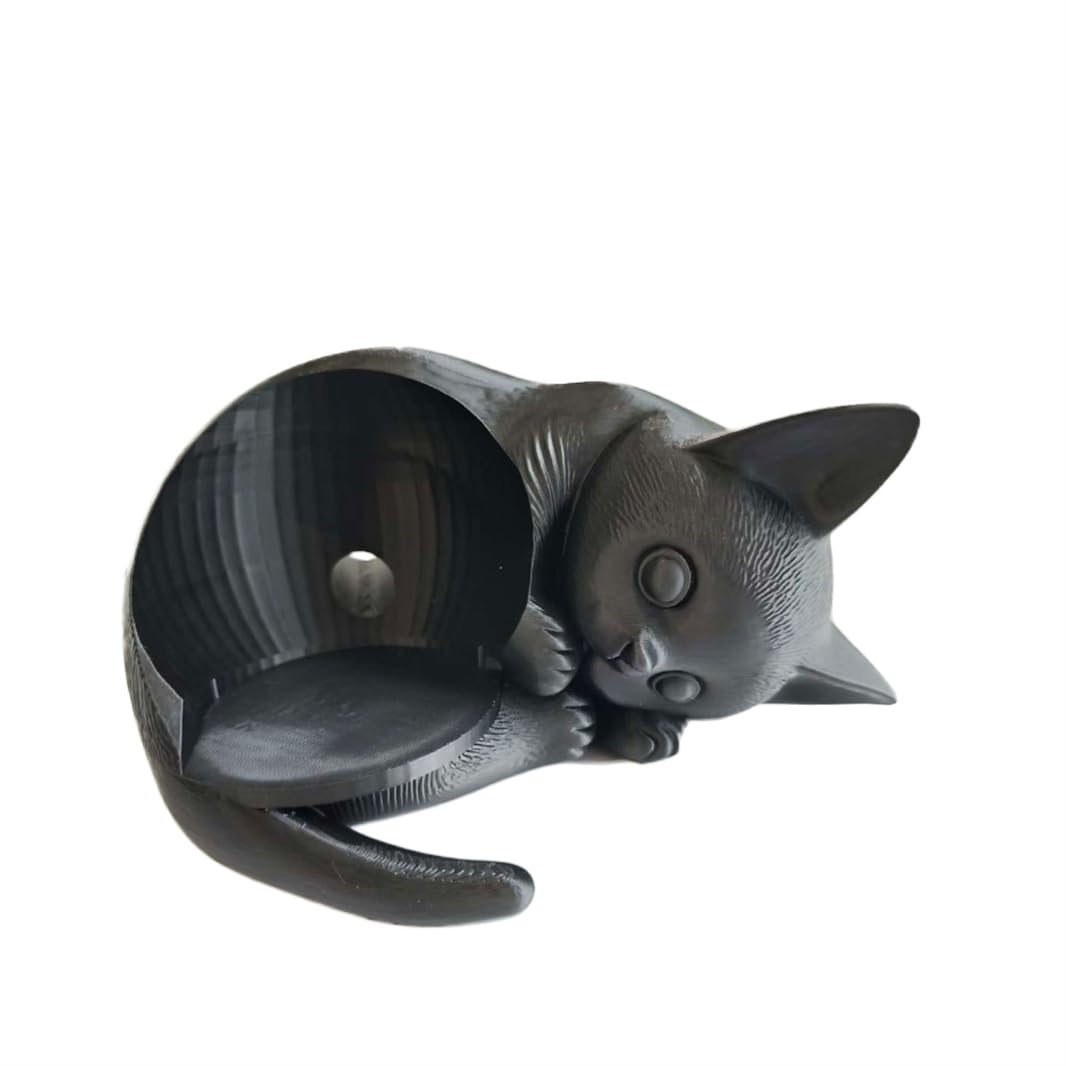 Staffa da tavolo stampata in 3D per altoparlante Echo Dot 5a generazione a forma di gatto Supporto da tavolo Organizer da tavolo per Echo Dot 5 Carino Accessori per la decorazione della casa