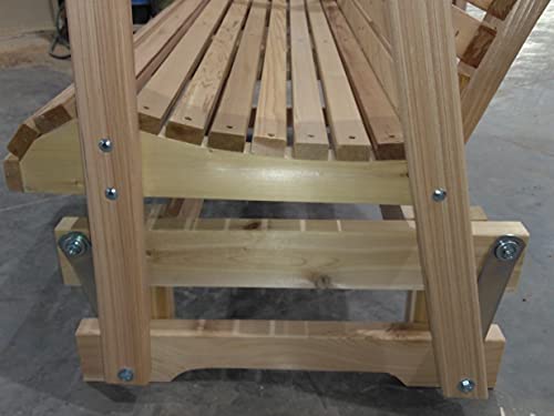 Kilmer Creek 2 Foot Natural Cedar Porch Glider, Amish Crafted #TOP4