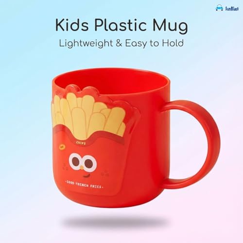 Image of FunBlast Milk Mug for Kids - 350 Ml; Unbreakable Mug for Kids, Milk Mugs for Kids Unbreakable - Milk Drinking Cup for Kids (GoodFrenchFries)