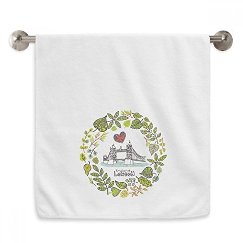 Serviette moelleuse Tower Bridge en coton de qualité supérieure illustration Angleterre