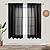 KOUFALL Linen Look Sheer Curtains