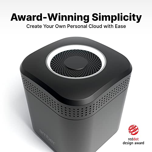 Image of AmberPRO Personal Cloud Storage Device + AC2600 WiFi Router. Dual 1TB Hard Drives with RAID 1 or Optional 2TB with RAID 0. Plex and Home Assistant. iOS /Android /Windows /Mac Compatible. AM1211-1TB