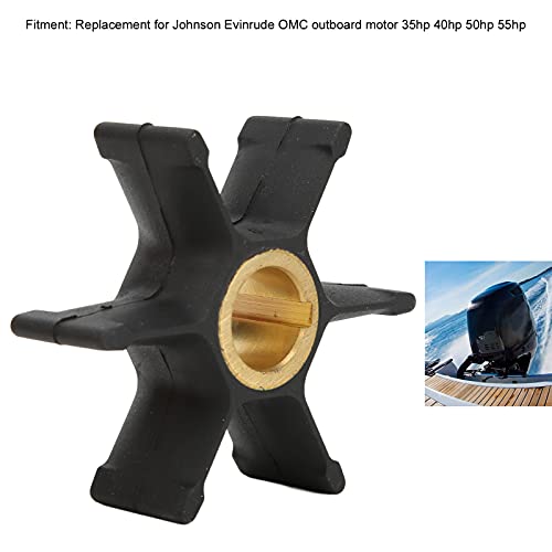 Akozon Wasserpumpe 6 Blätter Wasserpumpenrad 377230 Boot Außenbordmotor Wasserpumpe Impeller Teil für Johnson Evinrude OMC Außenbordmotor