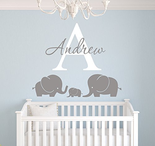Vinilo decorativo elefante personalizado para pared