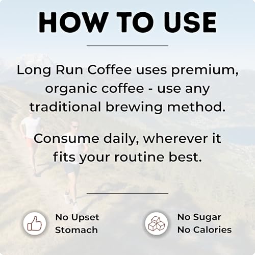 Image of Long Run Coffee - Hydrating Coffee with Electrolytes - All Natural Energy + Hydration + Recovery for Athletes - Stomach Friendly Electrolyte Coffee for Runners (5 lb, Maple Bacon)