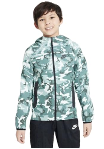 Amazon.com: Nike Boys' Tech Fleece Camo Full-Zip Hooded Sweatshirt