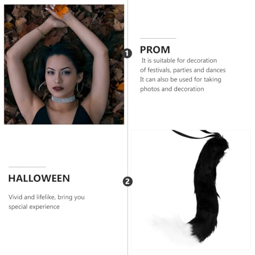Felpa negra para fiesta de Halloween Angoily con ajuste flexible 3