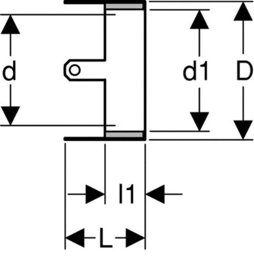 Geberit 348203001 Rohrschott90 db20 Plus DN 100