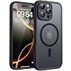 TOCOL for iPhone 16 Pro Case, Full Camera Protection, Compatible with Magsafe, Drop Protection, Translucent Magnetic Matte Phone Case for iPhone 16 Pro 6.3 inch (Black)