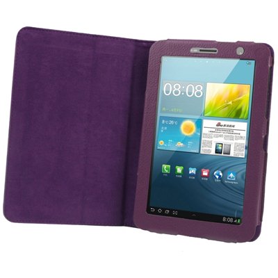 TechExpertLeather Case for Samsung Galaxy Tab 2 7 Inch P3100 Purple