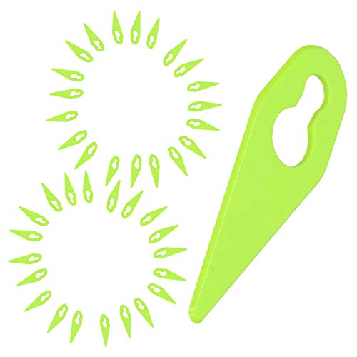 SPARES2GO Plastic Blades for Gtech ST01 ST02 ST04 ST05 ST20 Grass Trimmer Strimmer (Pack of 40)