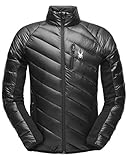 Spyder Men's Syrround Down Hybrid Full Zip Jacket, Black/Black/Black, Medium