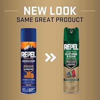 Repel Permethrin Clothing And Gear Insect Repellent, 6.5 Ounces, Aerosol Insect Repellent For Clothing And Gear Including Nets, Tents, Sleeping Bags And Backpacks, 6 Pack