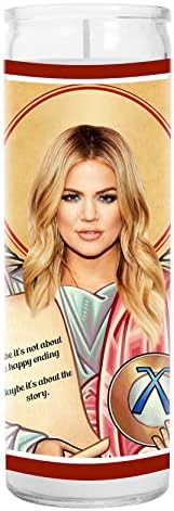 Celebrity Prayer Candle - Saint Candle - 8 inch Glass Prayer - Handmade in USA - Celebrity Gift