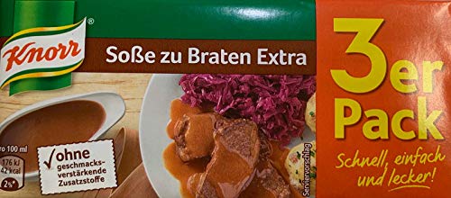 Knorr Braten Soße Extra, 3 x 250 ml Knorr Braten Soße Extra, 3 x 250 ml