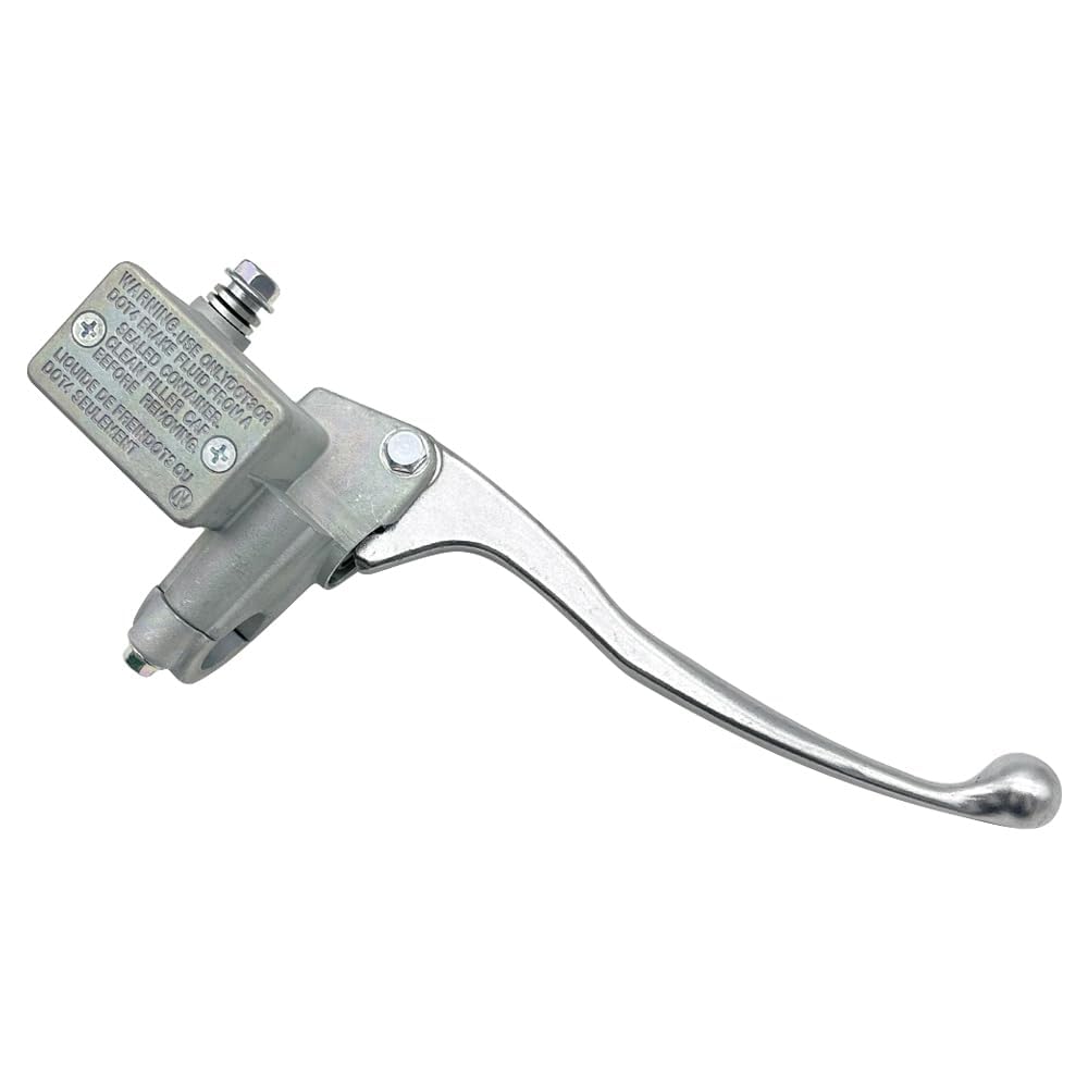 Pompa Cilindro Maestro Freno Anteriore Destra Adatta per Yama-ha YFZ450 Raptor 250 700 Grizzly 550 700 Kodiak 700 YFM250 YFM550 YFM700 (Argento)