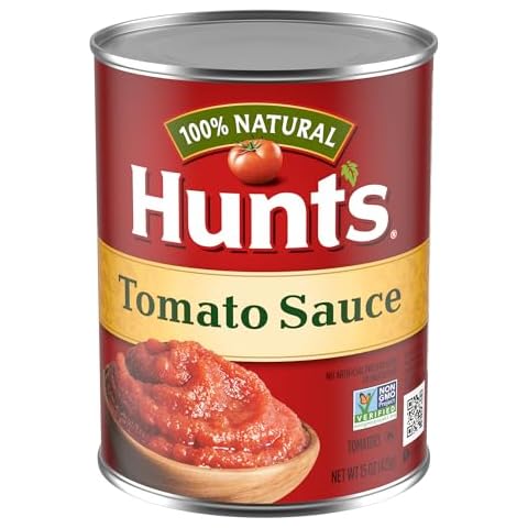 Hunt's 100% Natural Tomato Sauce, Canned Tomato Sauce, 15 Oz. Cover