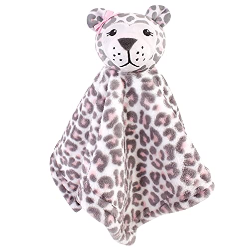 Image of Hudson Baby Unisex Baby Plush Blanket with Security Blanket, Leopard, One Size