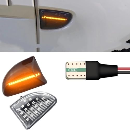 Intermitentes laterales Smart Fortwo 451 luces ámbar dinámicas crystal 5
