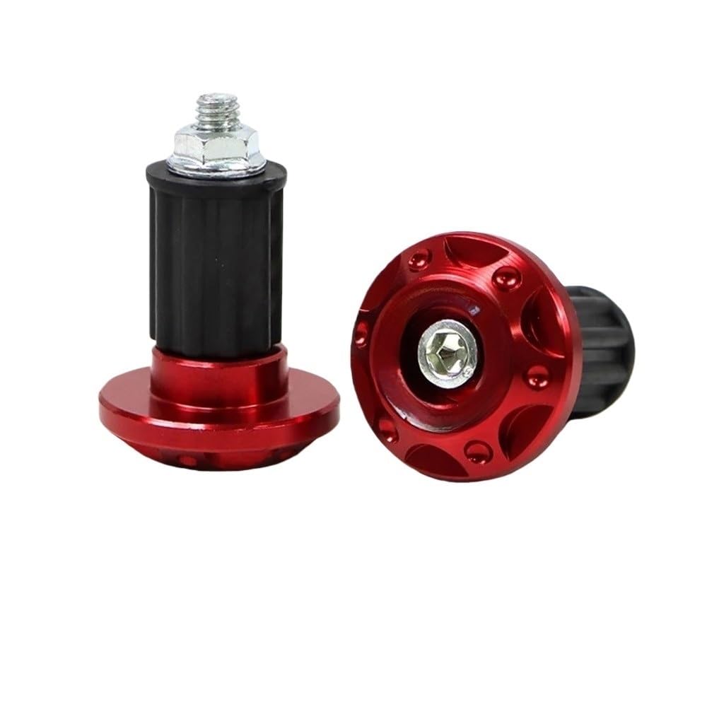 Tappi per impugnature per moto Pesi per manubrio Gomma antivibrazione lavorata a CNC universale per sportive Scooter E-Bike