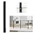 Muzata Cable Railing Post Fascia Side Mount Square Weldless Flat top 36"x2"x2" Stainless Steel Black Powder Coated Pre-Drilled Posts Wood Level Deck Balustrade Invisible PF02 BH4S, PT1 PT2 PT5