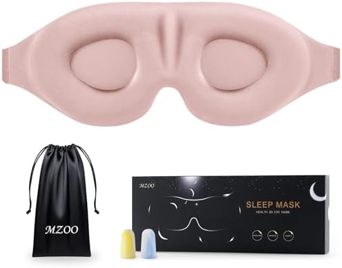 MZOO Luxury Sleep Mask for Women Men Patented Light Blocking Desi...