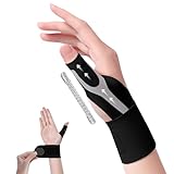 GOKEI 手首サポーター 親指サポーター 【理学療法士推薦】 腱鞘 薄手 軽量 加圧 親指 固定 手首 サポート 親指付け根サポーター 薄型 指プロテクター 腱炎 左手用 右手用 男女兼用 メンズ レディース ブラック右手 S