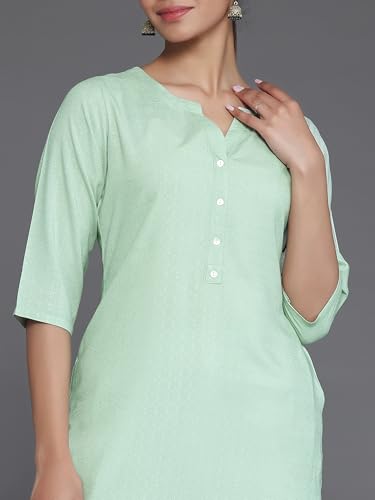 Image of Gerua By Libas Woven Design Viscose Straight Kurta Suit
