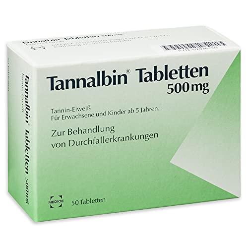 TANNALBIN Durchfalltabletten 50 Tabletten