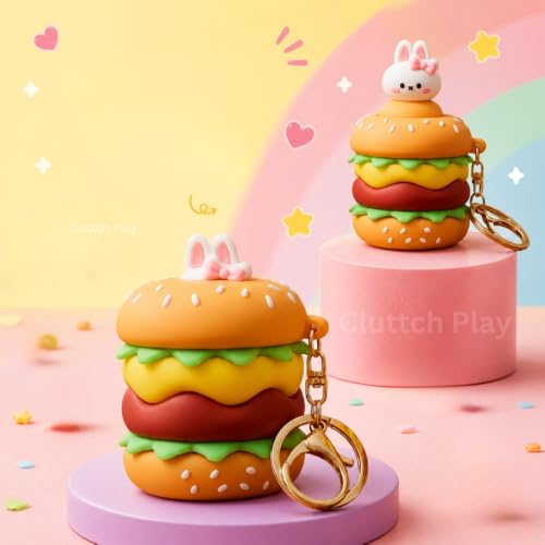 Image of Squishy Silicone soft Pop Up Animal Keychain ANY 1 (Squishy Burger)