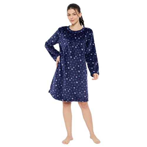 Image of CAMEY Women's Printed Nightgown, Long Sleeves, Nighty