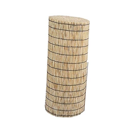 MikusangT Recinzione a lamelle, Tende Canna Naturali, Tapparelle Avvolgibili, Retro Sunshade per Giardino, Patio, Galleria, Cortina di Erba, Recinzioni Decorative, Paravento in Lamella per Giardino