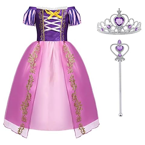 ACWOO Robe Princesse Raiponce Cover