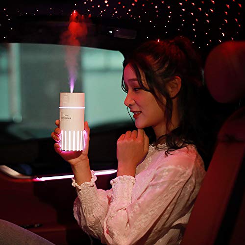 Anself 320 ml umidificador de ar com led night light mini ventilador purificador de ar purificador d