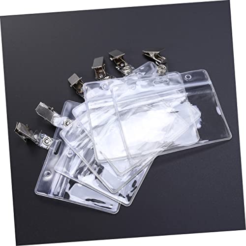 Support de Carte Horizontal Étanche Transparent avec Cordon 100pcs - 5