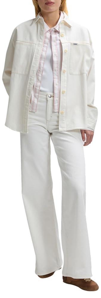 Lee Utility Overshirt Maglietta Donna (Pacco da 1)