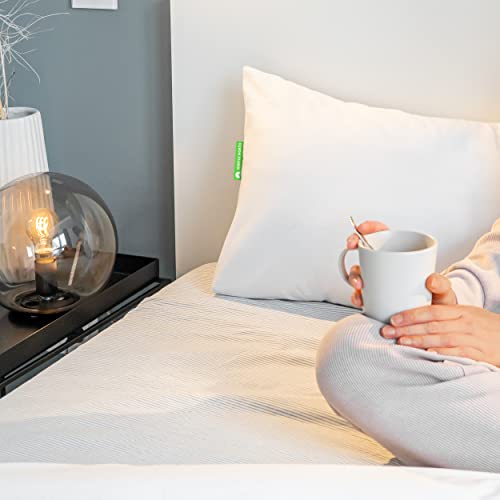 Hochwertiges Seitenschläferkissen - Langes Kissen für Seitenschläfer - Body Pillow - Körperkissen für Erwachsene mit Mikrofaser-Füllung (40 x 145 cm lang) - Ökotex - Schlafkissen Waschbar – Bild 6